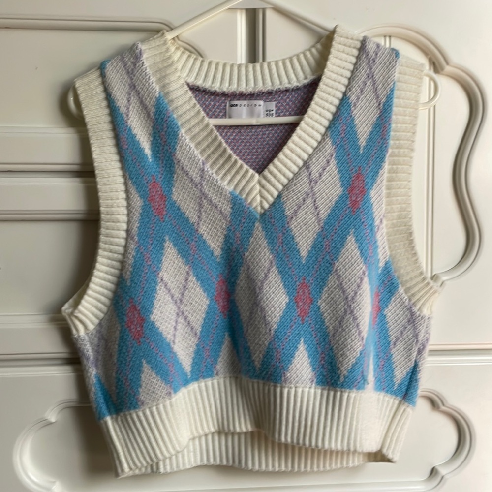 Asos blue sweater vest